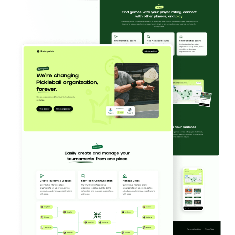 Web design and development done by Redesign.so for Book-a-pickle