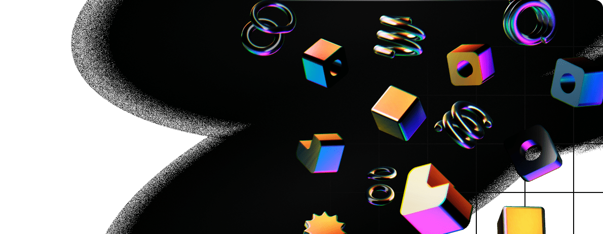 A collection of chromatic 3D shapes available to download for free
